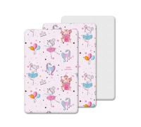 3 Pack Chicco Next To Me Compatible Crib Fitted Sheets - 100% Cotton 2 Fitted Sheets, 1 Waterproof Mattress Protector - Breathable, Soft &
