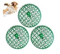 3 Pack Chicken Ball Cage, Movable Rollings Safety Coop for Free Range, Plastic Detachable Orb for Chickens, Rabbits, Ducks, Birds, Prevents Dog Bites and Horse Trampling, Outdoor Farm Use (green40cm)
