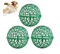 3 Pack Chicken Ball Cage, Movable Rollings Safety Coop for Free Range, Plastic Detachable Orb for Chickens, Rabbits, Ducks, Birds, Prevents Dog Bites and Horse Trampling, Outdoor Farm Use (green30cm)