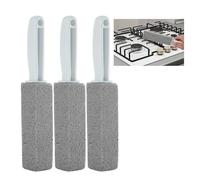 3 Pack Cleaning Pumice Stone for Gas Stove Grates & Top | Pumice Stone Cleaner for Oven with Extra Long Handle, Remove Water Rings and Stains