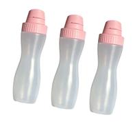 3 Pack Clear Squeeze Bottles with Multiple Openings Distributor Sauce Dressing Supplies Meal BBQ Sauce Squeeze Bottle Set