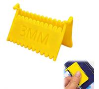 3 Pack Clip-On Sewing Gauge Ruler Edge Stitch Guide for Hand Sewing Quilting Template with 2mm 3mm 4mm Spacing for Precise Hemming Embroidery Patchwork (Yellow 3mm 3pcs)