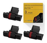 3 Pack Compatible Calculator Ribbon Replacement for Casio hr-100tm Ink IR-40T Calculator Ink Roller Compatible with Casio HR-100TM HR-170RC Canon P23-dhv CP13 Sharp EL-1801V, Individually Sealed, B/R