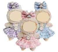 3 Pack Compatible for Labubu Clothes,Exquisite 17cm Doll Clothes Set,Luxury Designer Outfits,Cute Plush & Halloween Costumes,Stylish Fashion Wardrobe Accessories for 17cm Dolls (Chic, 17cm/15cm)