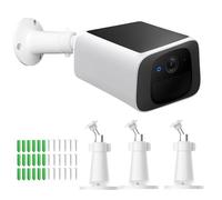 [3 Pack] Compatible with EufyCam 2C/2C Pro/2 Pro/E20/E40 & Google Nest Cam Wall Mount- Weatherproof, 360 Degrees Rotation Adjustable, Secure & Easy Installation for Indoor/Outdoor Use- White