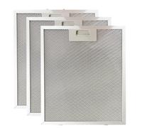 3 Pack Cooker Hood Filter Replacement 305x267x9mm, 5 Layers Stainless Steel Extractor Fan Filters, Universal Kitchen Replacement Cooker Hood Filter Compatible with Many Brands Cooker Hoods
