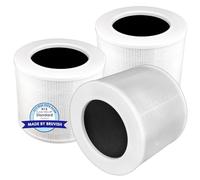 3 Pack Core Mini Replacement Filter Compatible with LEVOIT Core Mini Air Purifier, Core Mini H13 True Hepa Filter, 3-in-1 HEPA Filter, Activated Carbon Filters, Compared to Part # Core Mini-RF
