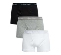 3 Pack Cotton Classics Trunks Black/Grey Heather/White XXL