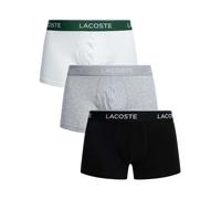 Lacoste Men's 3-Pack Cotton Trunks - Grey - Size L