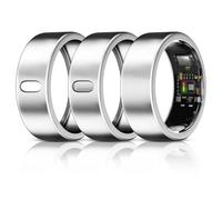 3 Pack Cover Compatible with Oura Ring Gen 4/Gen 3 Horizon/Heritage/Ultrahuman Ring, Surport Charging with Cover on, Anti-Scratch TPU Protector for Women Men-Silver*3-for Size 7