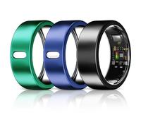 3 Pack Cover Compatible with Oura Ring Gen 4/Gen 3 Horizon/Heritage/Ultrahuman Ring, Surport Charging with Cover on, Anti-Scratch TPU Protector for Women Men-Black+Blue+Green-for Size 7
