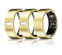 3 Pack Cover Compatible with Oura Ring Gen 4/Gen 3 Horizon/Heritage/Ultrahuman Ring, Surport Charging with Cover on, Anti-Scratch TPU Protector for Women Men-Gold*3-for Size 8