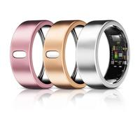 3 Pack Cover Compatible with Oura Ring Gen 4/Oura Gen 3 Horizon/Heritage/Ultrahuman Ring Air, Surport Charging with Cover on, Anti-Scratch TPU Protector for Women Men-Silver+RoseGold+Pink-for Size 7