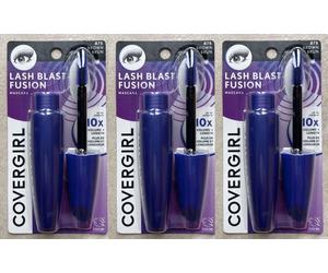 3 PACK - COVERGIRL LASH BLAST FUSION VOLUME LENGTH MASCARA BROWN (875) CARDED