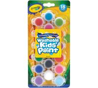 3 Pack Crayola Washable Kid's Paint Pots-18 Colors 54-0125