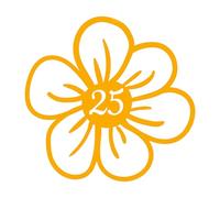 3 Pack Cute Flower Petal Wheelie Bin Stickers - Waterproof Decal - UV Resistant - Recycling Box Stick On Numbers - Custom Number - Sunflower Gifts (Golden Yellow, 18cm x 18cm (7.1" x 7.1"))