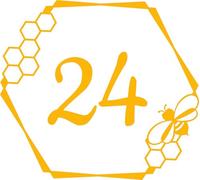 3 Pack Cute Honey Bee Hexagon Number Waterproof Sticker - Custom Wheelie Bin/Recycling Box/House Number/Door Signs (Golden Yellow)