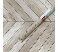 dc fix Sticky Back Plastic Chevron Grey Matt Vinyl Wrap Film for Doors & Furniture 2m