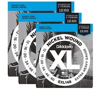 3 Pack D'Addario EXL148 Extra Heavy Drop C Tuning Electric Guitar Strings