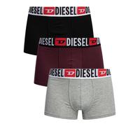 3 Pack Damien Trunks Grey/Burgundy/Black XL