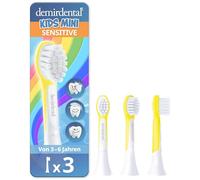 3 Pack demirdental for Kids Compact Toothbrush Heads Suitable for Philips Sonicare for Kids Mini Sonic toothbrushes Ages 3 to 6 Years, Replaces HX6033 HX6034, Mini, Yellow
