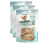 (3 Pack) Dental Chew Rings 5pk - Small Dog - Vitamin Enriched With Added Calcium - These Chew Rings Are Made With All Natural Ingredients.