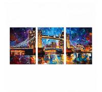 3 Pack Diamond Art Kits Adults Killer Whales Diamond Painting, 5D DIY Wall Art Supplies Kits for Adults, Full Drill Aurora Paint by Numbers 36x24 in*3, Rhinestone Embroidery Crafts Room Decor HXZH2977