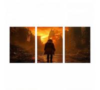 3 Pack Diamond Art Kits, War Diamond Painting 24 x 16in x 3, Ruins Paint by Numbers with Rhinestones, Cross Stitch Embroidery Gem Art and Crafts for Adults, Room Decor Gifts for Women ZSHS-2803