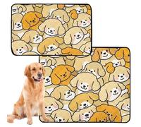 3 Pack Dog Pee Rug Muddy Mats for Dogs Washable Anti Slip Mat for Dogs for Sofa 20x24in Puppy Cute Pattern
