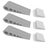 3 Pack Door Stops for Bottom of Door, Rubber Wedge Stoppers, Holder to Keep Open, Doorstop Wall Protector for Home, Office & School