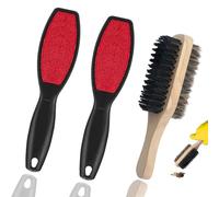 3 Pack Double Sided Clothes Brush, Lint Remover for Clothes, Remove Cat and Dog Fur From Fabric Carpet and Clothing Portable Garment for Women & Men Fluff Brush for Delicate & Thick Fabrics