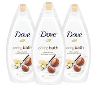 3 Pack Dove Caring Bath Soak Shea Butter with Warm Vanilla Cream, 450ml