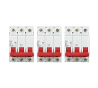 3-Pack DZ47s Miniature Circuit Breakers 3P C-Type 230/400V 50Hz 10A/16A/20A/25A/32A/40A/50A/60A Overload And Short-Circuit Protection(10A)