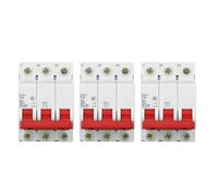 3-Pack DZ47s Miniature Circuit Breakers 3P C-Type 230/400V 50Hz 10A/16A/20A/25A/32A/40A/50A/60A Overload And Short-Circuit Protection(40A)