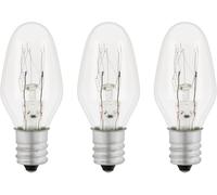 3 Pack E12/CES 7W 240V Night Light Spare Bulbs for Night Light, Salt Lamp, Microwave - Warm White 2700K