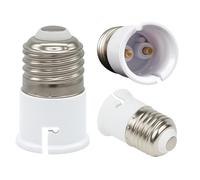 3 Pack E27 to B22 Adapter Bulb Socket Converter ES to BC Adapter Screw to Bayonet Lamp Base Heat Resistant for LED Incandescent CFL Bulbs Easy Installation for Home Office DIY Lighting