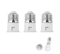 3 Pack E27 to B22 Adapter, E27 to B22 Converter ES to BC Lamp Socket Light Bulb Screw to Bayonet Base Heat-Resistant Lamp Holder Adaptor for LED CFL Incandescent Bulbs for Home Office Lighting Fixture