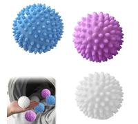 3-Pack Eco-Friendly Reusable Dryer Balls for Faster Drying, Energy Savings & Natural Fabric Softening