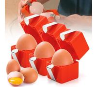 3 Pack Egg Shell Opener Easy Handheld Egg Peeler for Hard Boiled Eggs Stainless Steel Portable Cracker Separator Multifunctional No Shell Pieces Eggs Cutter Kitchen Gadgets for Breakfast Prep Baking