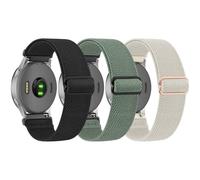 3-PACK Elastic Watch Straps for Women Men, 20mm Adjustable Soft Nylon Stretchy Quick Release Band for Samsung Galaxy Watch/Garmin/Fossil/Amazfit/Huawei Replacement Watch Band 3-PACK 04