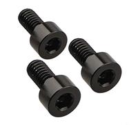 3 Pack Electric Guitar Tremolo Bridge Locking String Nut Screws for Floyd Rose 42mm Compatible with Aluminum Alloy Hexagonal Design Black(Black)