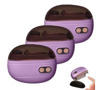 3 Pack Electric Nail File, Electric Toenail Clippers with LED Light 2-Speed Automatic, 4 In1 Auto Nail Clipper for Thick Toe Nails, for Seniors Elderly Women Adults Kids Children Family Grandma