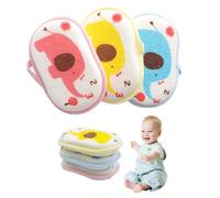 3-Pack Elephant Baby Bath Sponges, Soft 3-Layer Wash Pads