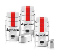 3 Pack England Flag Face Paint Stick, White Red White Body Paint Sticks for Soccer Fans with 2 pcs Stickers, Hypoallergenic & Washable Face Painting Sticks for Football Fans, Sports Cheering & Party