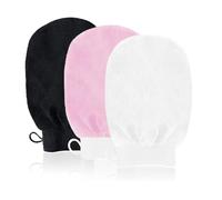 3 Pack Exfoliating Gloves, Body Scrub Glove Bath SPA Exfoliating Mitts Deep Exfoliating Body Scrubber for Shower Bathing Accessories Dead Skin Remover for Body for Women and Men