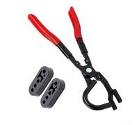 3 Pack Exhaust Hanger Pliers for Muffler Installation and Removal with Rubber Bracket Mounts for Domestic and Import Vehicles