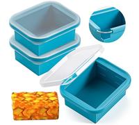 3 Pack Extra Large Soup Containers for Freezing, Soup Freezing Container, Silicone Food Freezer Trays, Large Ice Cube Tray for Storage Sauce Meal Prep Leftovers, (1/2 Cup, 1 Cup, 250ml, 500ml)