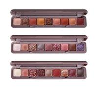 3 Pack Eyeshadow Palette Set - Highly Pigmented Matte & Shimmer Eye Makeup, Colourful Nude Shades for Professional Looks, Convenient Portable Travel Eyeshadow Palette (3Pack/Set)