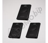 3 Pack FAAC XT2 433 SLH Remote Controls Black Motorized Gates 433.92 MHz