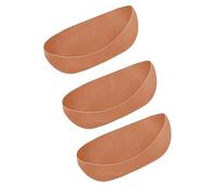 3 Pack Fabric Grooved Planter Inserts Thick Felt Hanging Basket Liners for Balcony Flowers Container Outdoor Decoration Breathable Fabric Grooved Window Box Liner